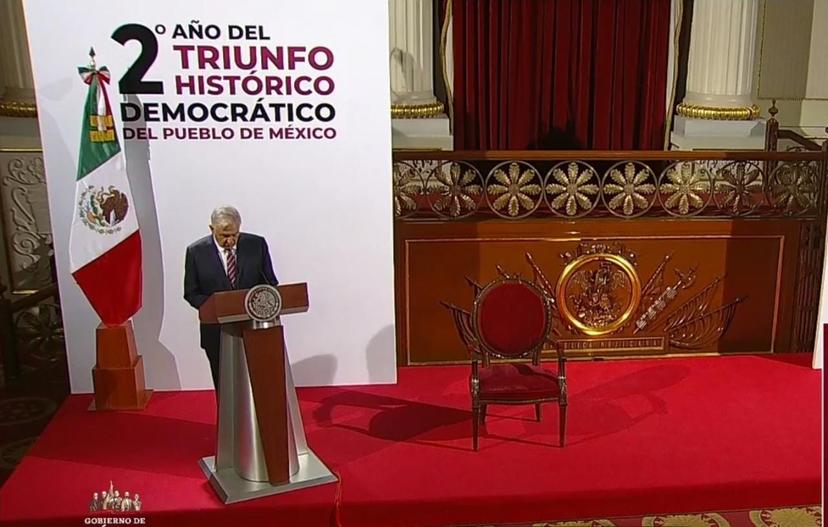 Presenta AMLO informe a dos años de su triunfo electoral