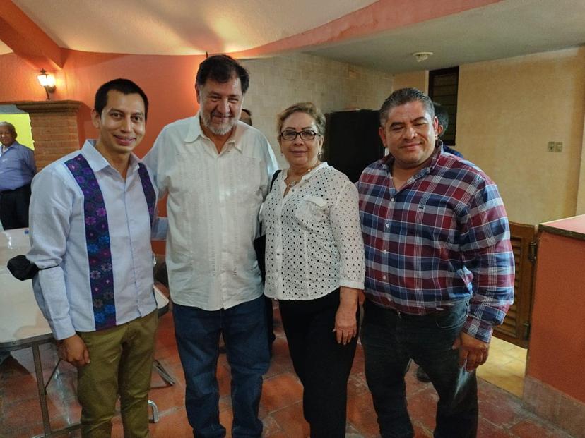 Fernández Noroña se placea en Izúcar diciendo que quiere ser presidente