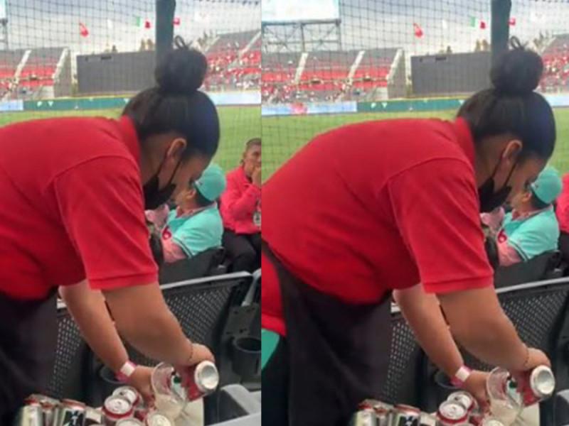 VIDEO Así es como te sirven las cervezas en el Estadio Alfredo Harp Helú