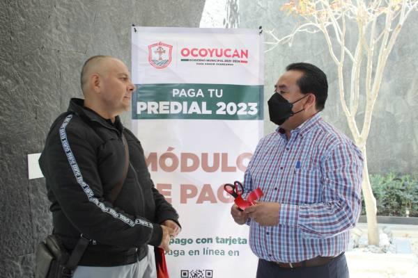 Invitan a ciudadanos a realizar el pago de predial en Ocoyucan