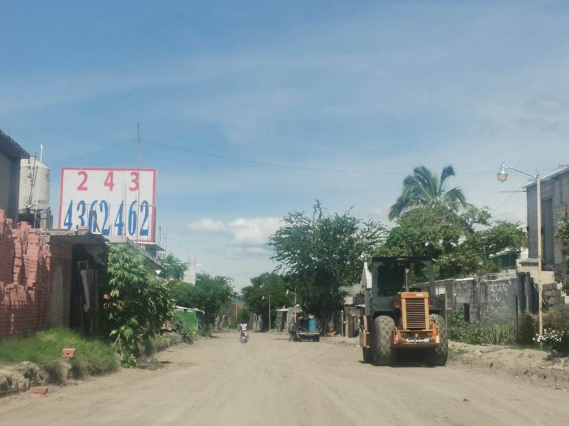 Obra de la colonia La Paz, en Izúcar de Matamoros, en abandono