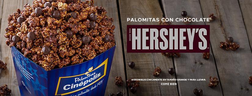 Palomitas de Chocolate Hershey's, lo nuevo de Cinépolis