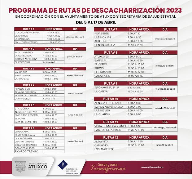 Inicia descacharrización 2023 en Atlixco, revisa cuando pasará por tu casa