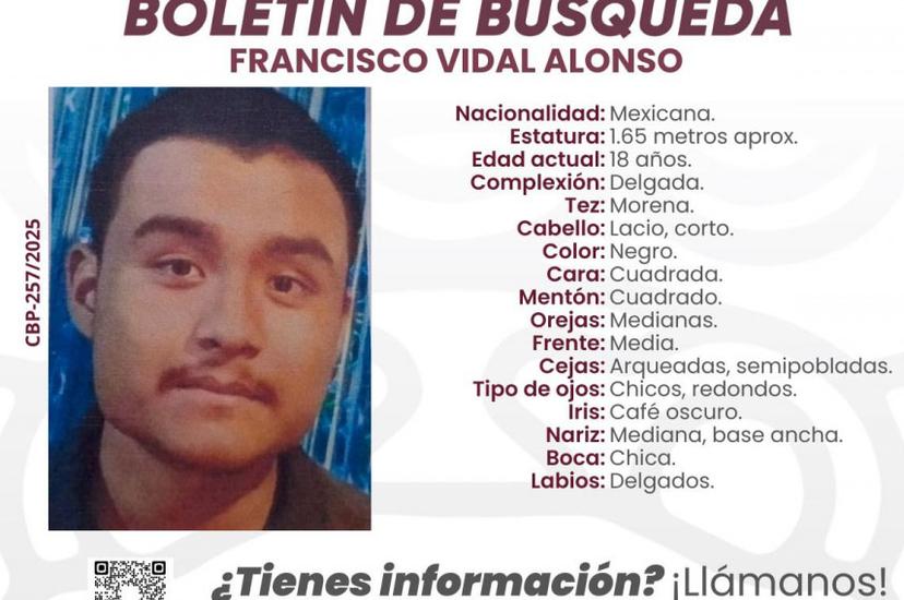 Familiares buscan a Francisco Vidal, desaparecido en Chietla