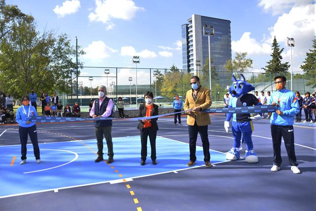 Inauguran cancha de handball en Ciudad Universitaria de La BUAP