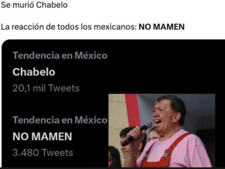 Y el NO MAM… de Chabelo que se hizo tendencia