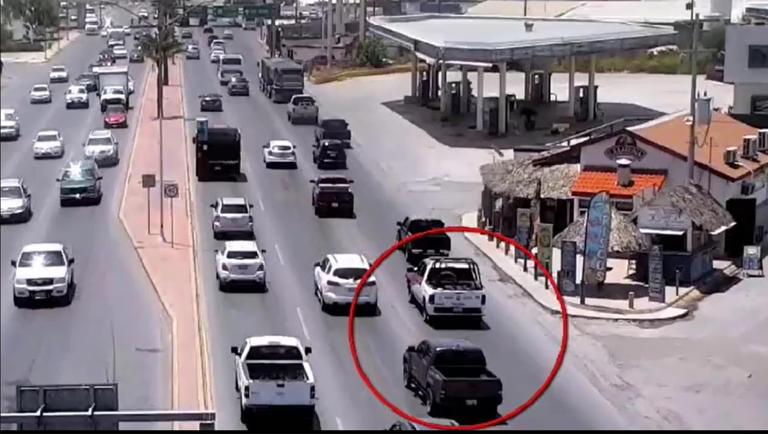 VIDEO Momento del ataque a elementos de la Guardia Estatal en Reynosa