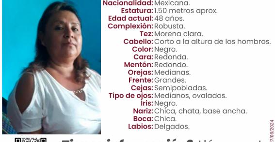 Leticia de 48 años desapreció en el municipio de Tehuacán