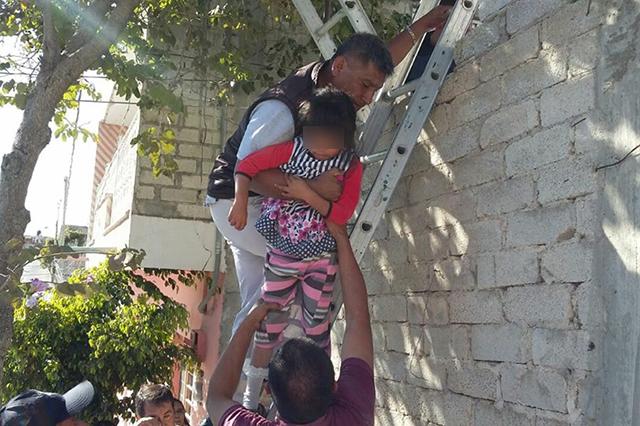 Rescatan a cinco niños en situación de abandono en Tehuacán