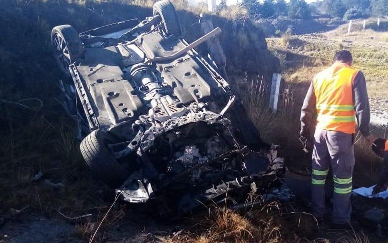 Un muerto y una lesionada por accidente en la Amozoc-Perote