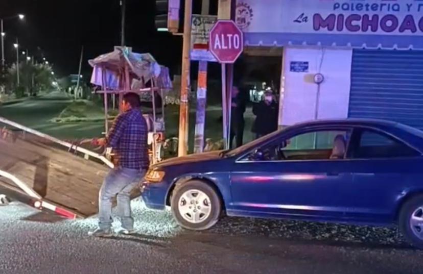 Alcoholizado y al volante causa accidente en Atlixco