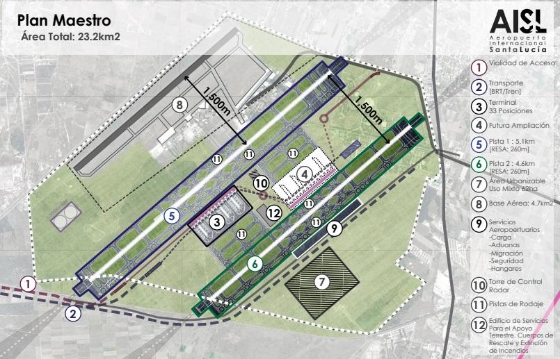 Así sería el aeropuerto internacional en Santa Lucía: AMLO