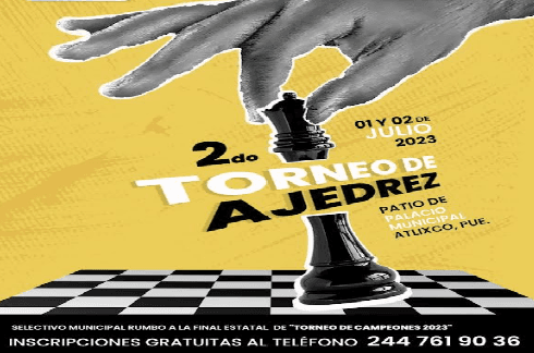 Alístate para el Segundo Torneo de Ajedrez en Atlixco