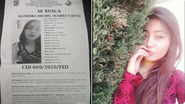 Desaparece Alondra de 17 años en Amozoc