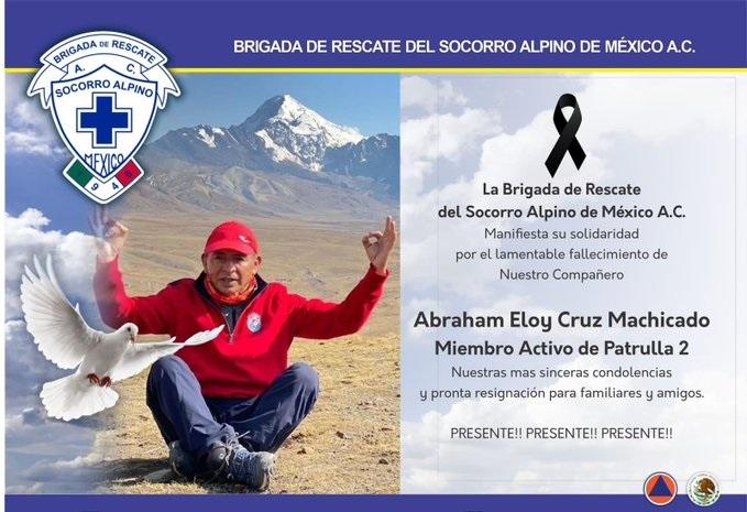 Alpinista muere en el Pico de Orizaba al caer más de 150 metros