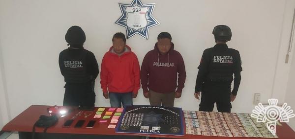 Caen dos integrantes de la banda de La Patrona en Amalucan, Puebla