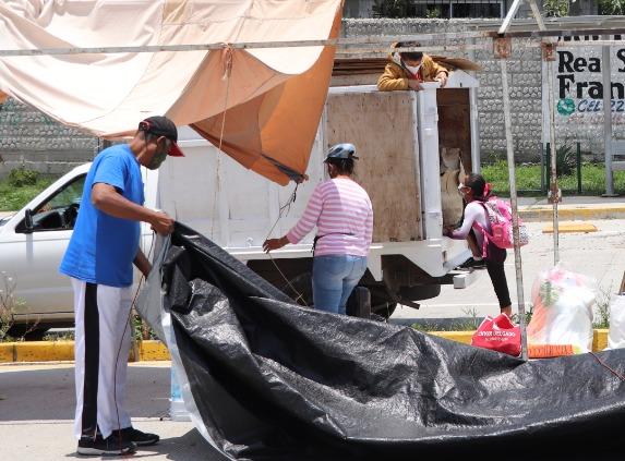 Segom desaloja a ambulantes en bulevar Carmelitas, Puebla