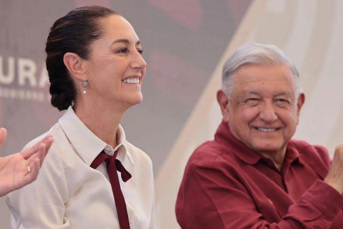 Afirma López Obrador que apoyará a Sheinbaum, si es que ella se lo pide