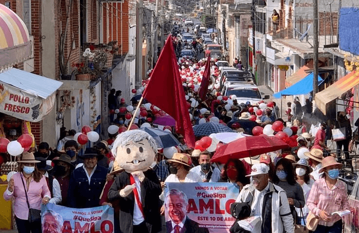 En Huejotzingo reafirman apoyo a AMLO y la 4T 