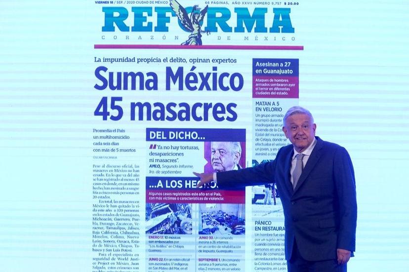 Ahí están las masacres, je, je: la burla de AMLO que indignó