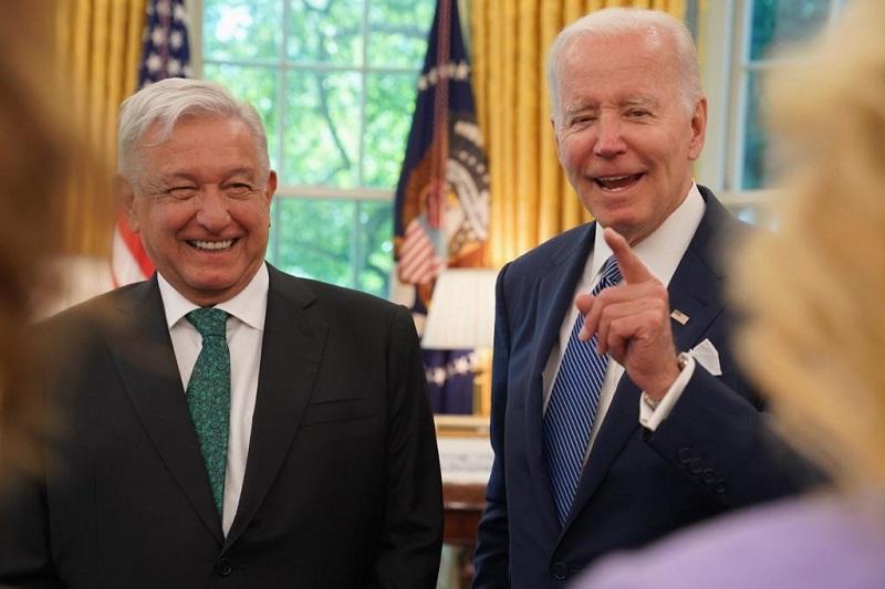 Acuerdan AMLO y Biden reducir los cruces fronterizos irregulares