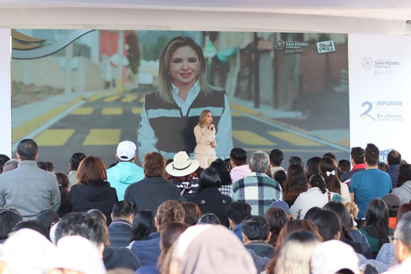 Angon propuso en su informe una alianza para el avance de los cholultecas