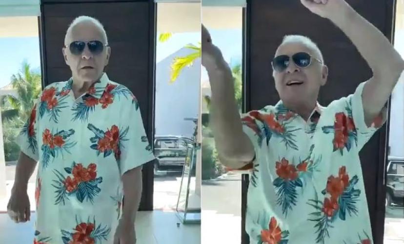 VIDEO Anthony Hopkins baila merengue en Twitter