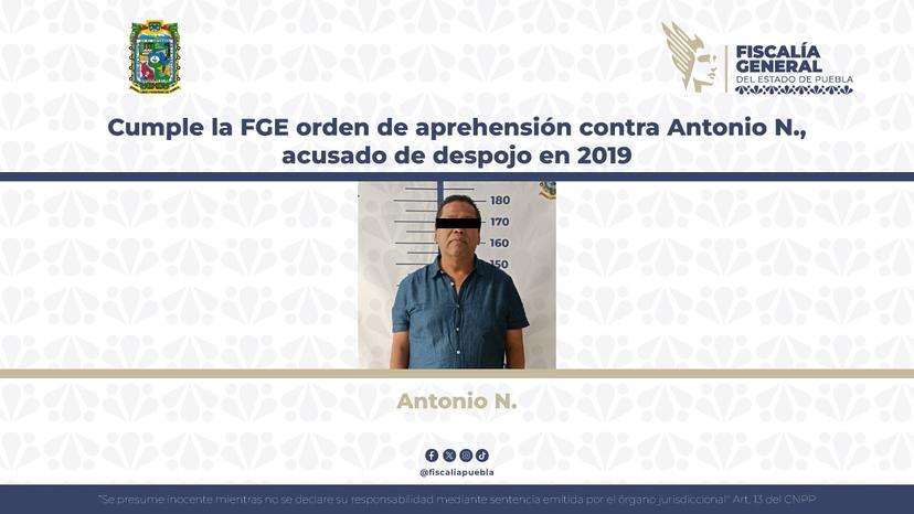 Detienen a Antonio N., integrante de la 28 de octubre