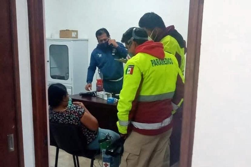 Auxilió policía de Coronango a mujer con ataque de asma