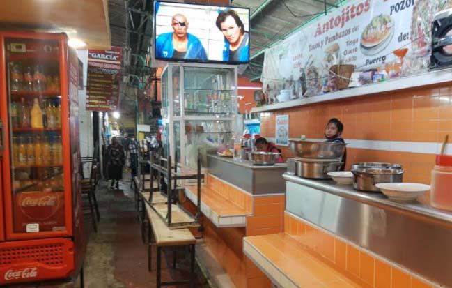 Registran baja afluencia en el mercado  Domingo Arenas en Texmelucan