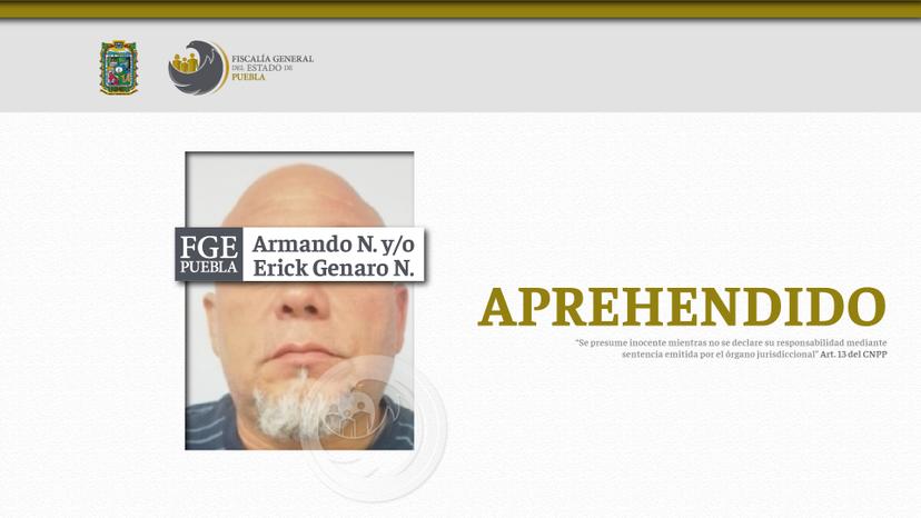 Aprehende FGE Puebla a presunto secuestrador de Monterrey por dos casos