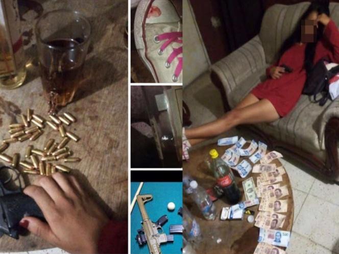 Joven presume armas y billetes de a 500 en Facebook