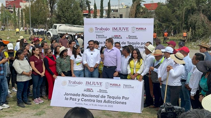 Puebla se suma a la Jornada Nacional de Tequios por la paz