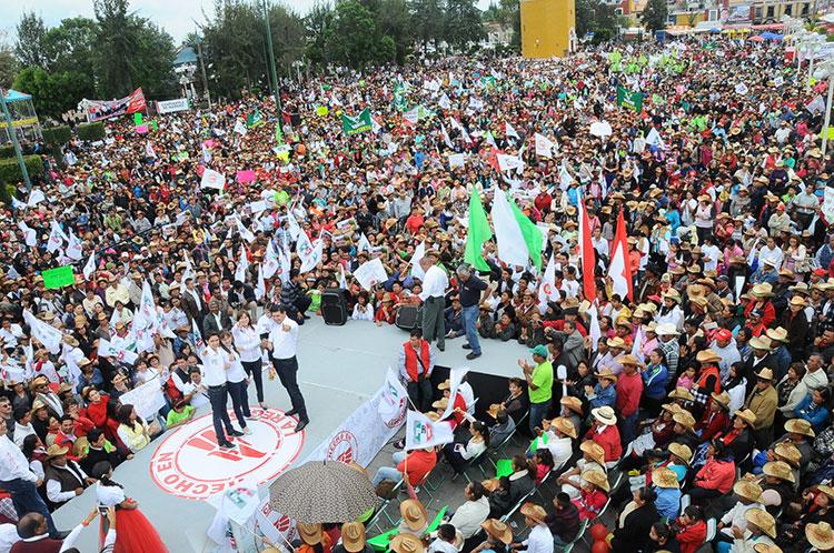 Armenta acusa represión en cierre de campaña