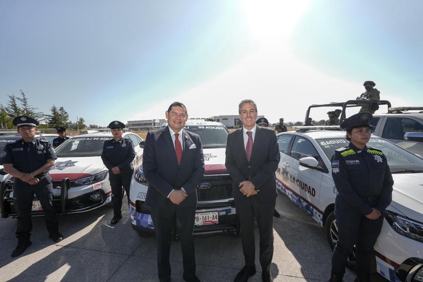 Alejandro Armenta y Pepe Chedraui presentan las nuevas patrullas de la SSC