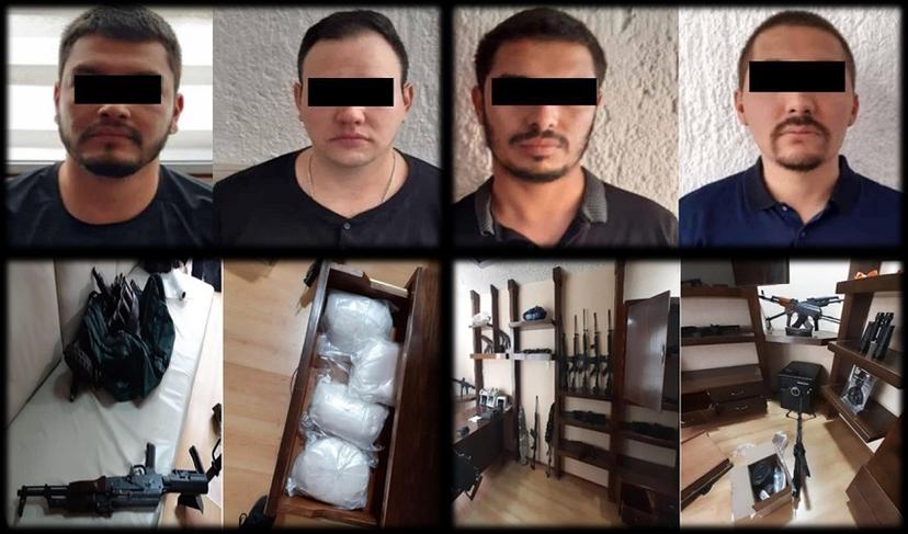 Golpe al CJNG, le decomisan arsenal y drogas