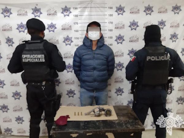 En Amozoc asaltante encerró a empleadas en bodega para robar tienda