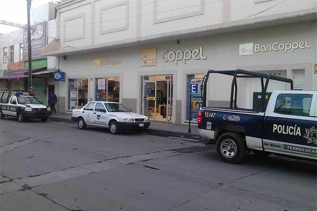 Roban por segunda vez Coppel en Texmelucan