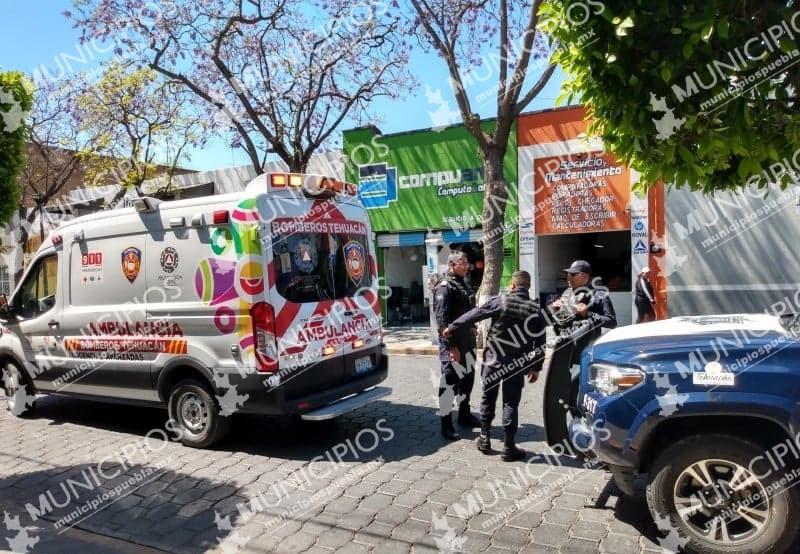 En asalto, mujer recibe un cachazo en pleno centro de Tehuacán