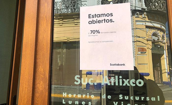 Empresas se suman al paro, pero no comercios pequeños en Atlixco