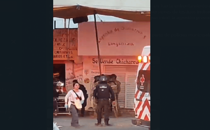 VIDEO Balacera en Texmelucan deja tres heridos, entre ellos un policía