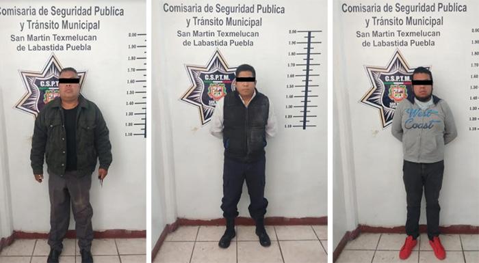 Se hacían pasar como guardias de seguridad y los detienen con armas en Texmelucan