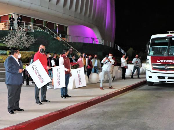 Da banderazo en Puebla a transporte nocturno para el Buen Fin