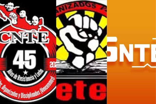 ¿En qué se diferencian CNTE, SNTE y CETEG dentro del sistema educativo?