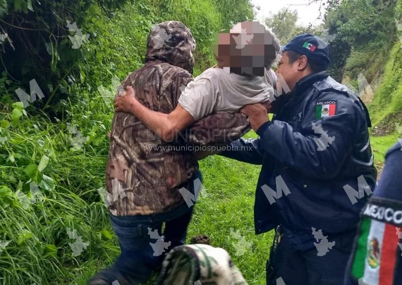 En una barranca hallan a hombre extraviado en Tlalancaleca