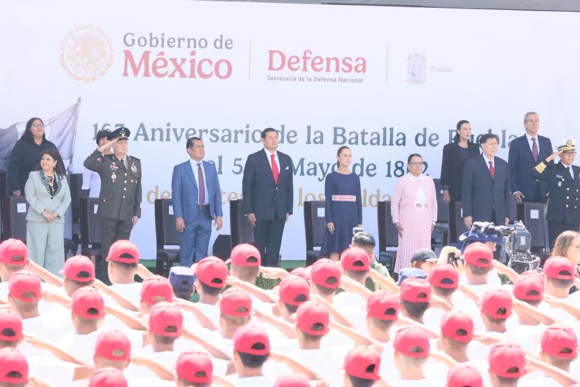 Sheinbaum y Armenta conmemoran la Batalla del 5 de Mayo