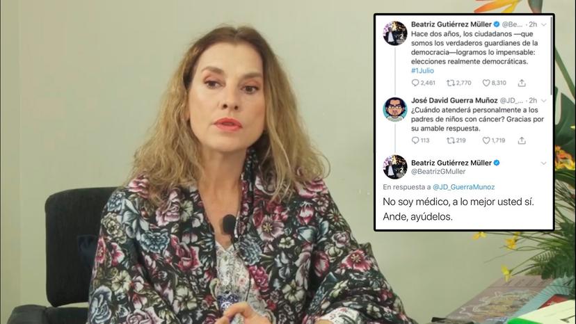 Indigna respuesta de Beatriz Gutiérrez Müller respecto a niños con cáncer