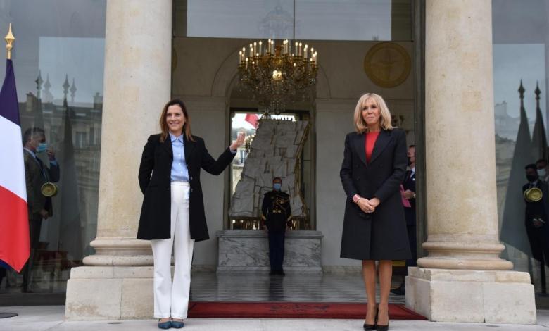 Beatriz Gutiérrez Müller se reúne con Brigitte Macron, primera dama de Francia