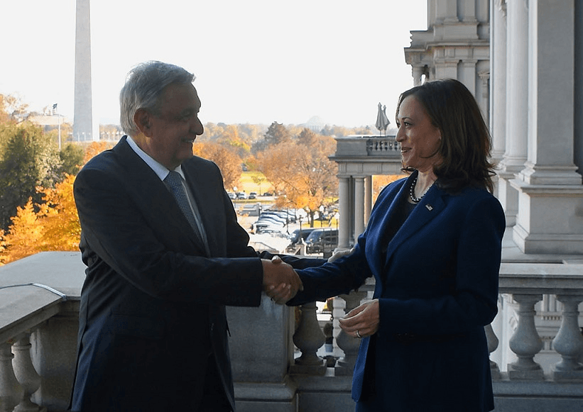 Presidente sostuvo un encuentro con la vicepresidenta de E.U. Kamala Harris