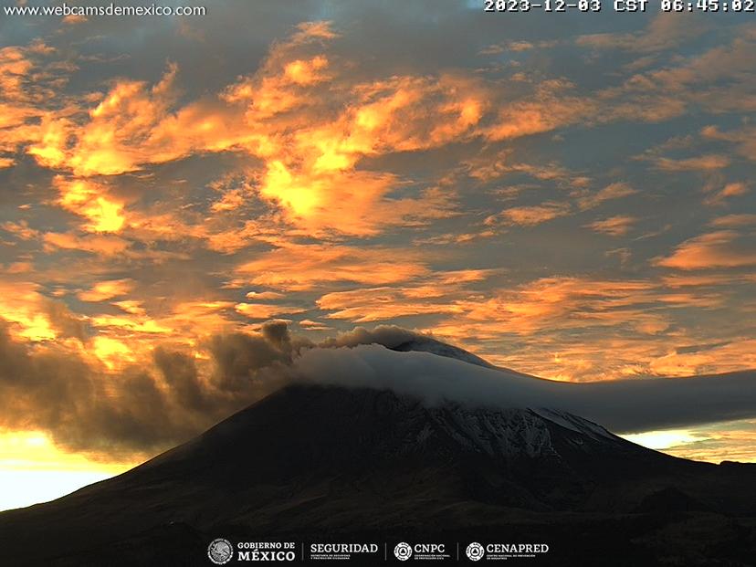 Popocatépetl registra 1145 minutos de tremor en 24 horas